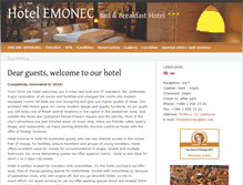 Tablet Screenshot of hotel-emonec.com